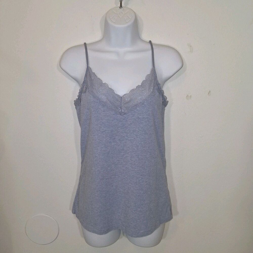 Lace Cami Top Sz M Minimalist Staple Summer Coqutte Soft Girl Romantic Feminine